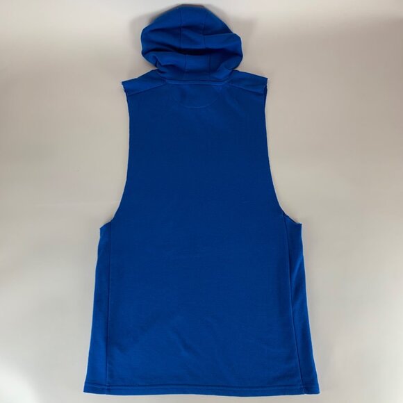 Gymshark Blue Sleeveless Workout Pullover Hoodie Mens Large - Picture 5 of 5